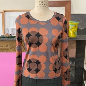 Marni retro geo print top